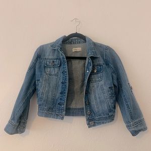 Cropped jean jacket Y2K style